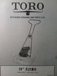 Toro Flymo 19" Walk-behind Hover Craft Lawn Mower Parts Manual 17000-600001-UP. Fixed Price $56.69.