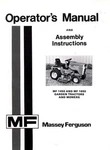 Massey Ferguson MF1650 Garden Tractor Operators Manual. Fixed Price $13.54.