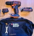 Black+decker 20V Max Lithium Drill BDCDD120 Battery Charger & Case Excellent. Fixed Price $28.50.