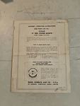 1958 Sears Roebuck Dunlap 18" Reel Power Mower Assembly & Operating Instructions. Fixed Price $13.25.