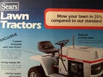 Sears Craftsman LTV/10 LTV/11 LT/10 Lawn Tractor Color Sales Brochure Catalog. Fixed Price $49.49.