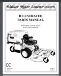 Walker Mdd Diesel Mower Parts Maintenance Manual Book 2003 76 Pgs. Fixed Price $24.99.