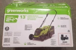 Greenworks LMG401 24V 13-INCH Brushless Push Lawn Mower, Cordless Electric. Fixed Price $224.99.