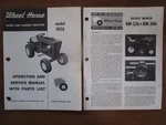 Wheel Horse 1056 Tractor & Mower Owners Parts Manual. Fixed Price $15.00.