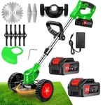 24V Cordless Weed Eater Electric Brush Cutter Lawn Edger Grass String Trimmer. Fixed Price $37.99.
