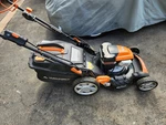 Yardforce Electric Lawn Mower YF120VRX 21 Inch. Fixed Price $395.00.