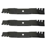 M143520 M145516 3PK Toothed Mulching Blades Fits John Deere 54" Riding Mowers. Fixed Price $53.99.