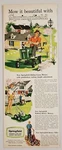 1958 Print Ad Riding Lawn Mower & Rotary Power Springfield,ohio. Fixed Price $19.41.