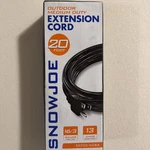 Outdoor Medium Duty 20-FT Extension Cord By Snow Joy. New In Box.. Fixed Price $18.99.