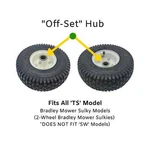 2-PK Havener Enterprises Wheel/tire For 2-WHEEL Bradley Mower "ts" Sulky Models. Fixed Price $109.95.