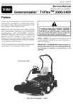 Toro Greensmaster Triflex 3300 Service Repair Manual. Fixed Price $25.58.