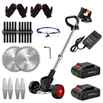 Cordless Lawn Trimmer Weed Wacker Mower Grass Edger With 2 Li-ion Batteries. Fixed Price $124.59.
