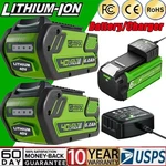 For Greenworks G-max 40V 29462 29472 26272 27062 20202 Lithium Battery / Charger. Fixed Price $88.99.