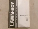 Lawn-boy Parts Manual Commercial Models 6261 6301 8402. Fixed Price $6.99.