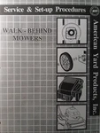 Ayp American Yard Products Walk-behind Mower Dealer Service & Set-up Manual 1992. Fixed Price $40.79.