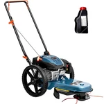 Walk Behind String Trimmer, 170CC 4-CYCLE Gas Brush Hog Mower, 22 Inch Cutting. Fixed Price $389.00.