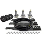 54" Mower Deck Rebuild Kit Spindles Mulch Blade Belt Fits Poulan Pro PB26H54YT. Fixed Price $183.99.