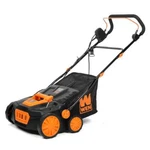 15 In. 13 Amp 2-IN-1 Electric Dethatcher And Scarifier With Collection Bag. Fixed Price $164.31.