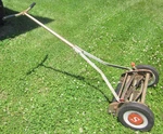 Older Scotts Reel Push Mower 16-IN. Works Well. Fixed Price $59.00.