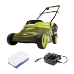 Sun Joe Walk-behind Cordless Push Lawn Mower With Brushless Motor, 24V-MJ14C. Fixed Price $179.99.