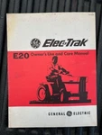 Rare Original Vintage General Electric Elec-trak E20 Mower Owners Manual. Fixed Price $21.99.