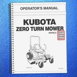 Kubota ZD321 ZD323 ZD326 ZD331 Zero Turn Mower Operators Manual - Bind Covers. Fixed Price $21.34.
