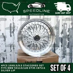 4PCS 19X8.5/9.5 Staggered Set Fits Bmw 5X113/120 ET35 CB72.6 Silver Lip. Fixed Price $1099.99.