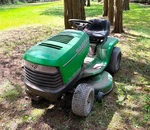John Deere Sabre Riding Lawn Mower 15.5HP 38" Cut Hydrostatic Untested As-is. Fixed Price $350.00.