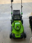 Greenworks Pro 60V Max 21 In Cordless Lawn Mower (tool Only) Plus Stripper. Fixed Price $300.00.