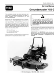 Toro Groundsmaster 455-D Riding Mower Repair Manual. Fixed Price $39.55.