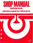 1986 Honda Pxa Sxa Walk-behind HR194-HR214-HRA214 Service Manual Ocr 600DPI. Fixed Price $24.71.
