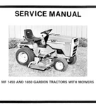Massey Ferguson Mf 1450 & 1650 Dealer Service Manual Lawn Garden Tractor Mower. Fixed Price $22.00.