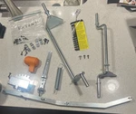 Lawnmaster MEB1216K Lawnmower Front + Rear Wheel & Height Adj.assembly W/ Screws. Fixed Price $40.00.