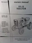 Sears Suburban SS-15 H.p 6-SP Lawn Garden Tractor 917.25381 Owner & Parts Manual. Fixed Price $108.99.