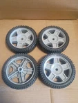 New (4 Pack) Genuine Husqvarna 501132301 7" X 1.75" Mower Push Wheel 5-SPOKE. Fixed Price $24.95.