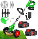 24V Cordless Weed Eater Electric Brush Cutter Lawn Edger Grass String Trimmer. Fixed Price $33.99.