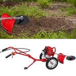 Lawn Mower Trimmer 2 Stroke Gasoline Brush Cutter Hand Push Grass Garden. Fixed Price $251.84.