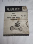 Vintage 1950S Wards 18 Inch Power Lawn Mower Owner's Guide Model 25FN 8128A. Fixed Price $10.50.