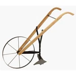 New Maxim Mfg BHW-24 24" Hi-wheel Wooden Handle Garden Push Plow Cultivator. Fixed Price $157.99.