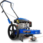 Walk Behind String Trimmer, 170CC 4-CYCLE Gas Brush Hog Mower, 22 Inch Cutting. Fixed Price $559.99.