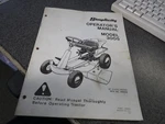 Simplicity Owners Operators Manual Model 3005 26" Riding Mower FORM-1656804. Fixed Price $19.99.