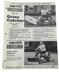 Snapper Comet Riding Mower Grass Catcher / Snow Plow Dozer Kit Ad Page. Fixed Price $17.99.