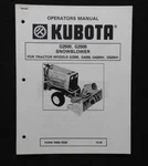 Kubota G3200 G4200H G5200H G6200H Tractor G2500 G2505 Snowblower Op Manual. Fixed Price $22.29.
