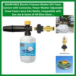 Electric Pressure Washer Foam Cannon - 0.6L Snow Lance With 2200 Psi. Fixed Price $23.39.