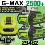 Lithium Battery/charger For GREENWORKS:40 Volt 6.0AH G-max Lawn Mower 29472. Fixed Price $99.99.