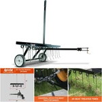 40IN Tow Behind Lawn Dethatcher 20 Tines Black Spring Steel Yard Care Tool. Fixed Price $242.99.