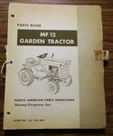 Massey Ferguson Mf 12 Garden Tractor Parts Book Catalog Manual 1972 Original!. Fixed Price $56.99.