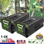 80V For Greenworks Pro 5.0AH Lithium-ion Battery GBA80250 GBA80600 2601302. Fixed Price $337.98.