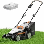 Litheli Electric Mower Cordless,grass Cutter Machine For 1600 Sq.ft.. Fixed Price $160.99.