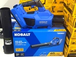 New Kobalt 40V Max Brushless Leaf Blower 520CFM Klb 1040B-03 Bare Tool Only. Fixed Price $84.95.